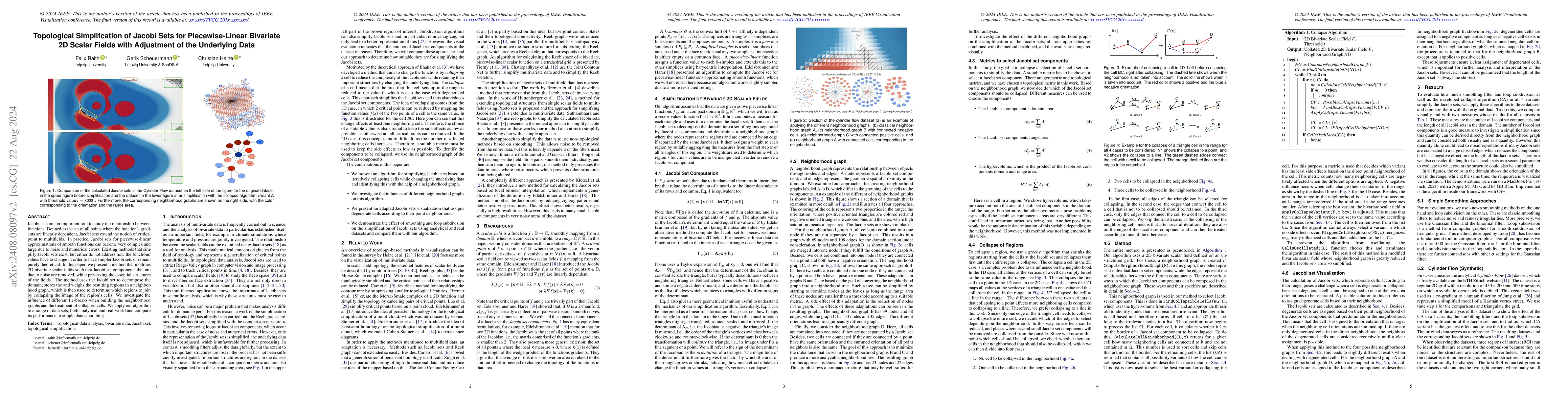 Thumbnail for Topological Simplifcation of Jacobi Sets for Piecewise-Linear Bivariate
  2D Scalar Fields with Adjustment of the Underlying Data