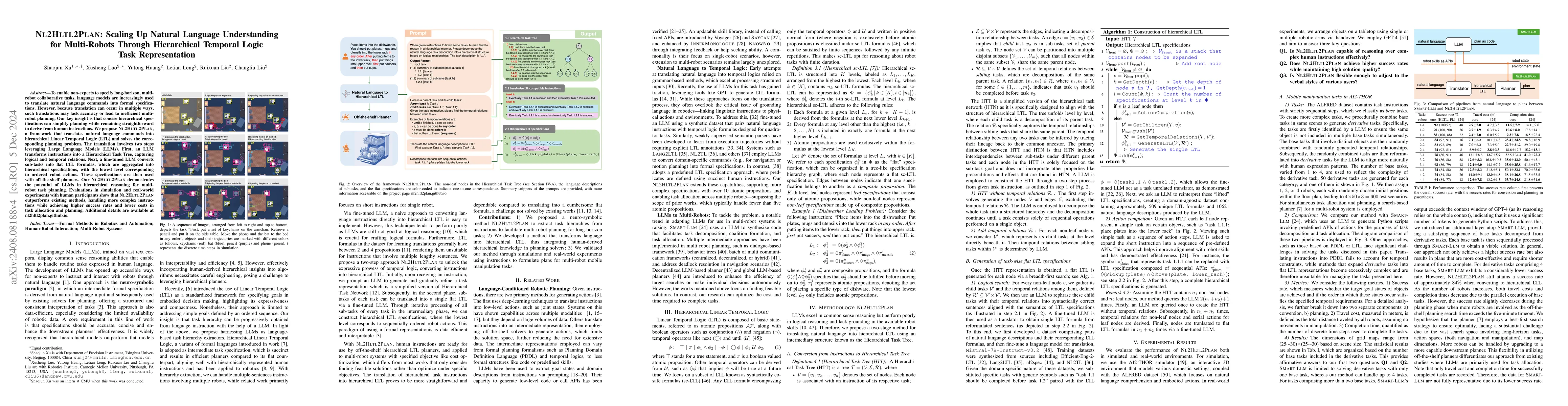 Thumbnail for Scaling Up Natural Language Understanding for Multi-Robots Through the
  Lens of Hierarchy
