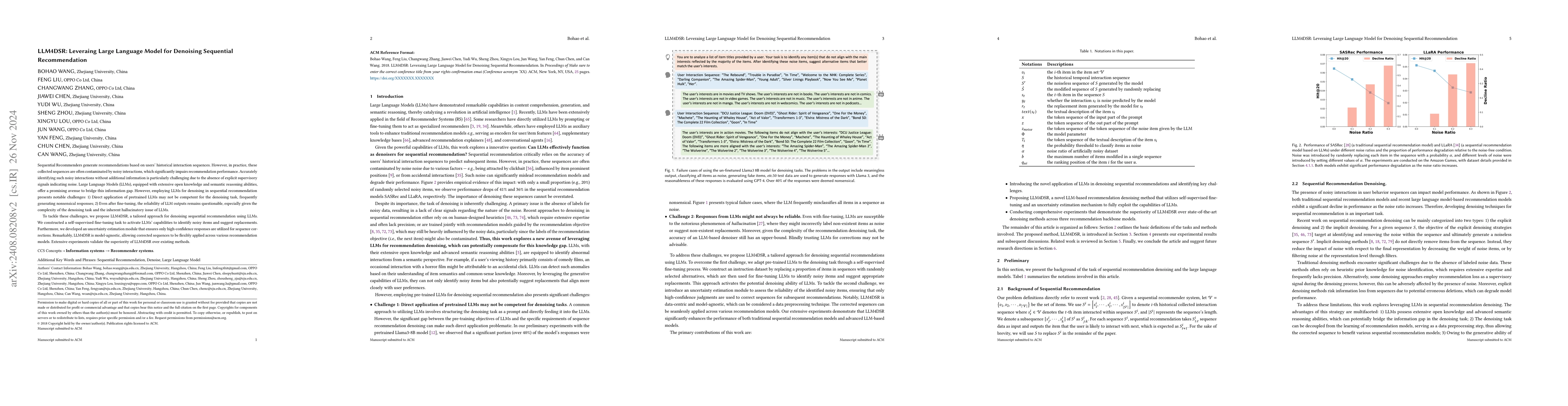 Thumbnail for LLM4DSR: Leveraing Large Language Model for Denoising Sequential
  Recommendation