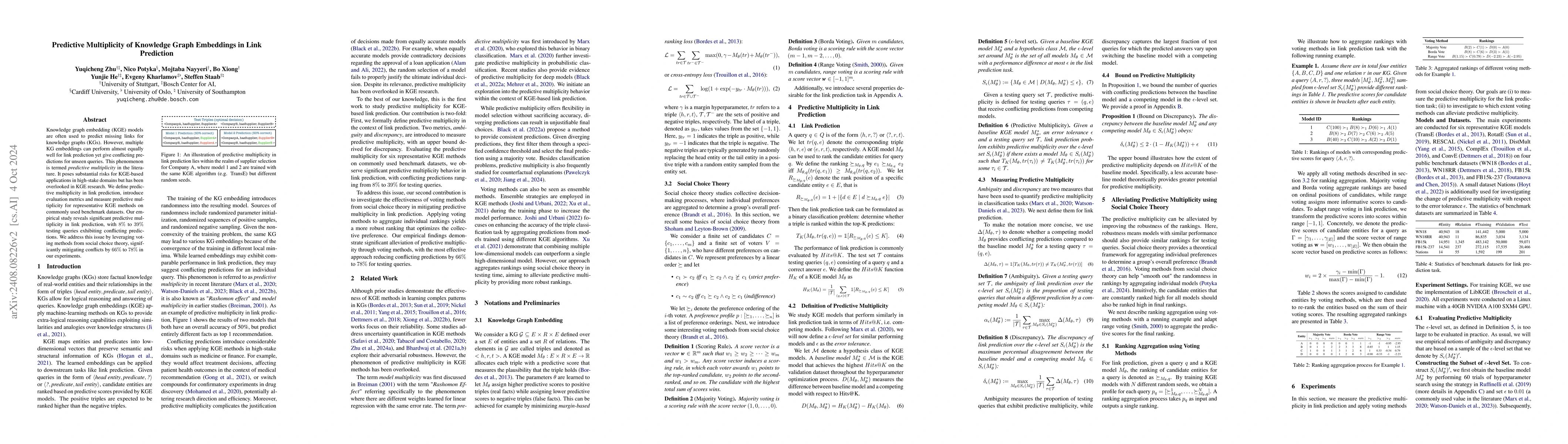 Thumbnail for Predictive Multiplicity of Knowledge Graph Embeddings in Link Prediction