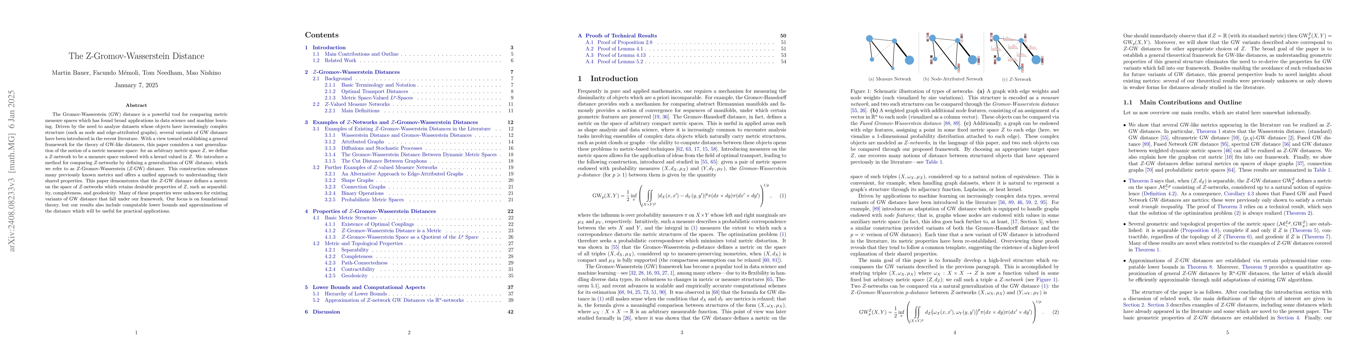 Thumbnail for The Z-Gromov-Wasserstein Distance