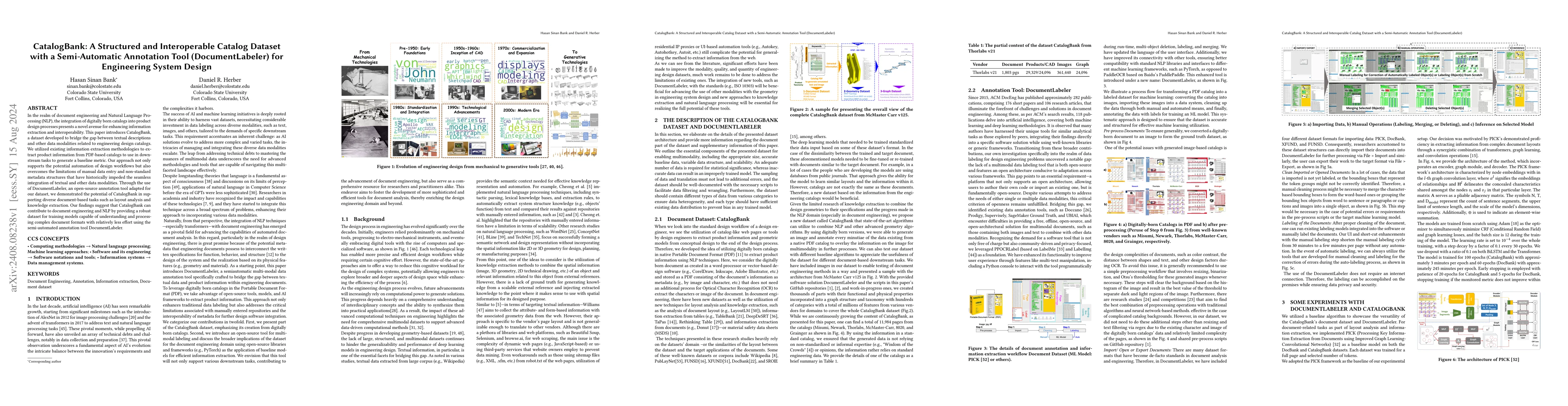 Thumbnail for CatalogBank: A Structured and Interoperable Catalog Dataset with a
  Semi-Automatic Annotation Tool (DocumentLabeler) for Engineering System
  Design