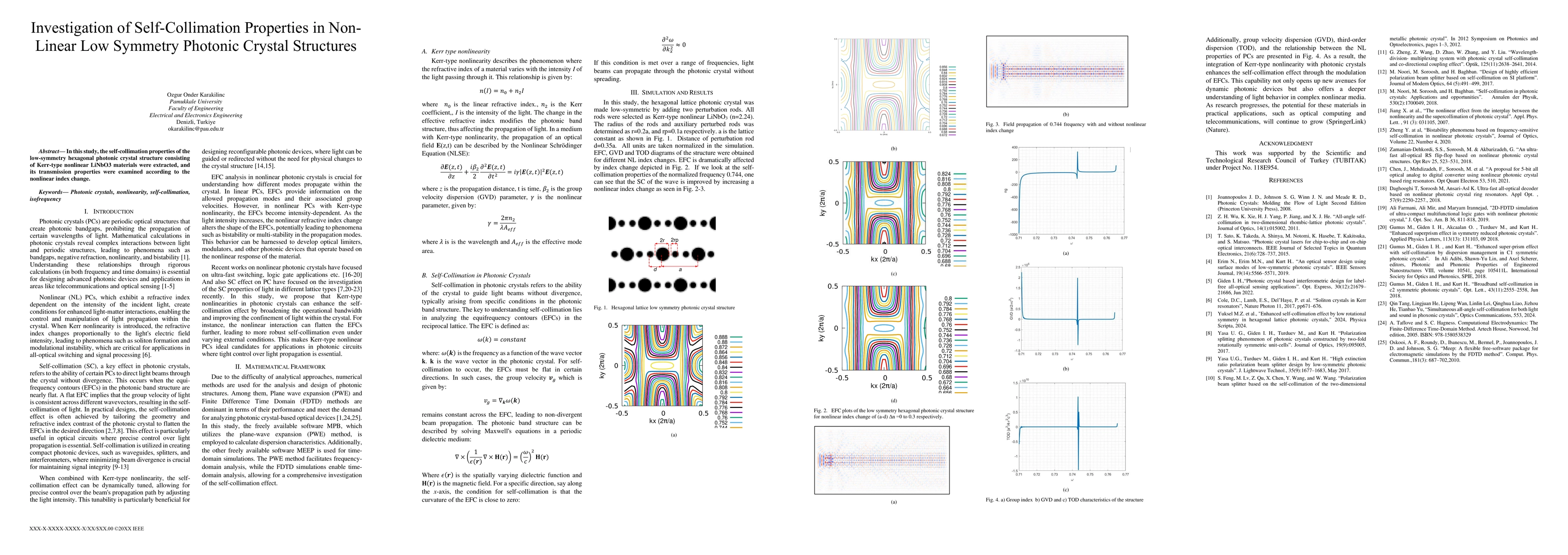 Thumbnail for Investigation of Self-Collimation Properties in Non-Linear Low Symmetry
  Photonic Crystal Structures