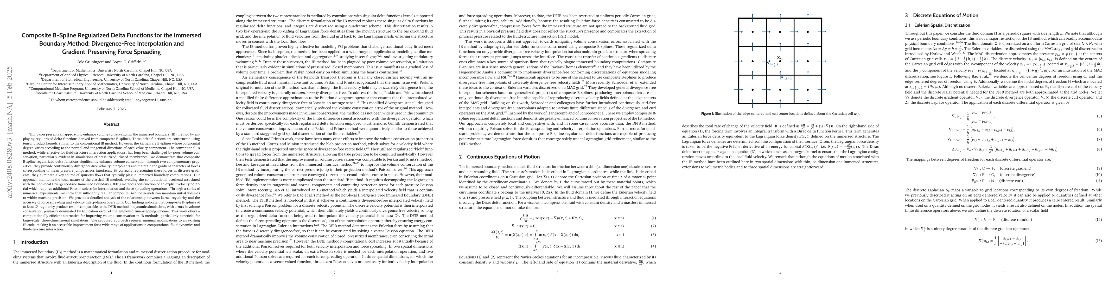 Thumbnail for Local divergence-free velocity interpolation for the immersed boundary
  method using composite B-splines