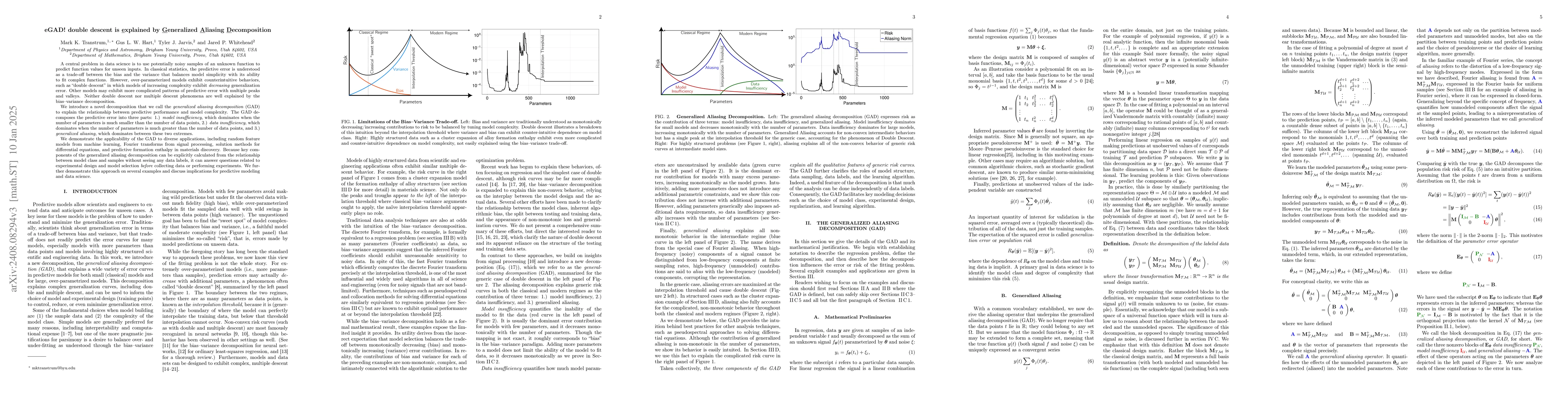 Thumbnail for Aliasing and Label-Independent Decomposition of Risk: Beyond the
  bias-variance trade-off