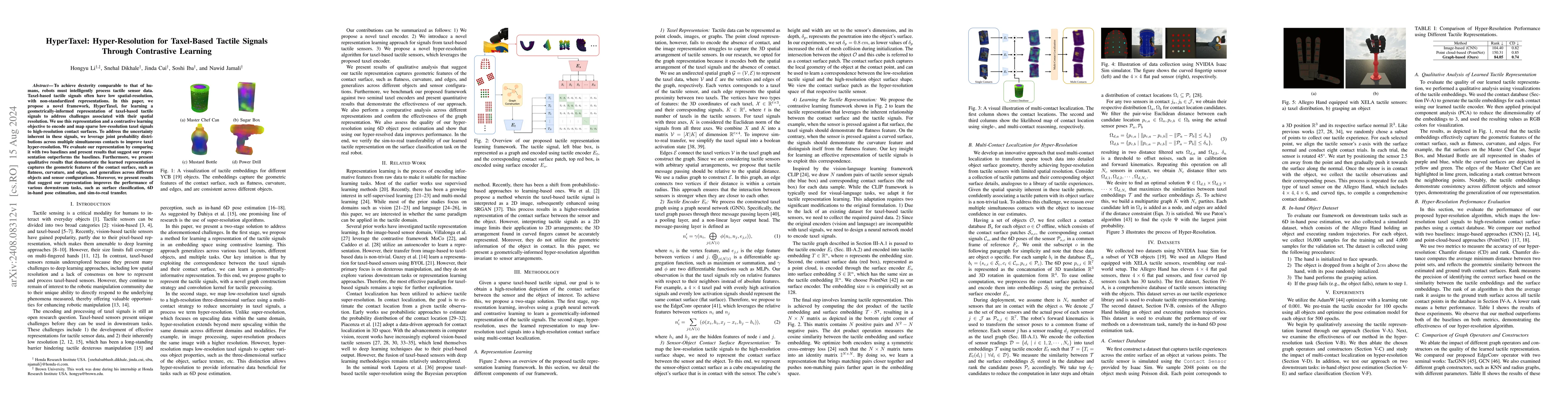 Thumbnail for HyperTaxel: Hyper-Resolution for Taxel-Based Tactile Signals Through
  Contrastive Learning