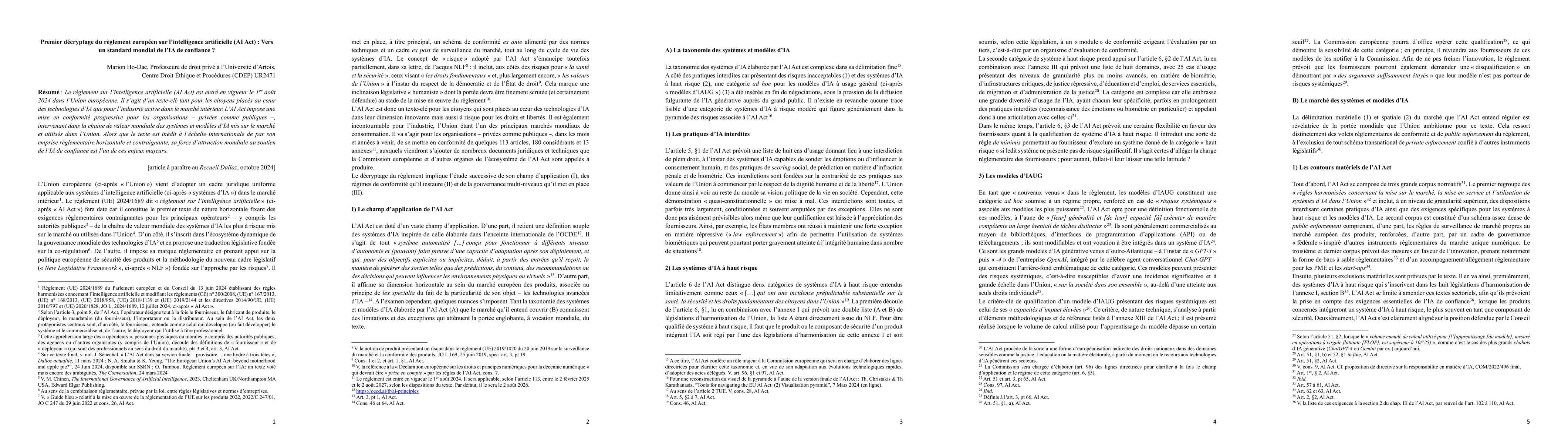 Thumbnail for First Analysis of the EU Artifical Intelligence Act: Towards a Global
  Standard for Trustworthy AI?