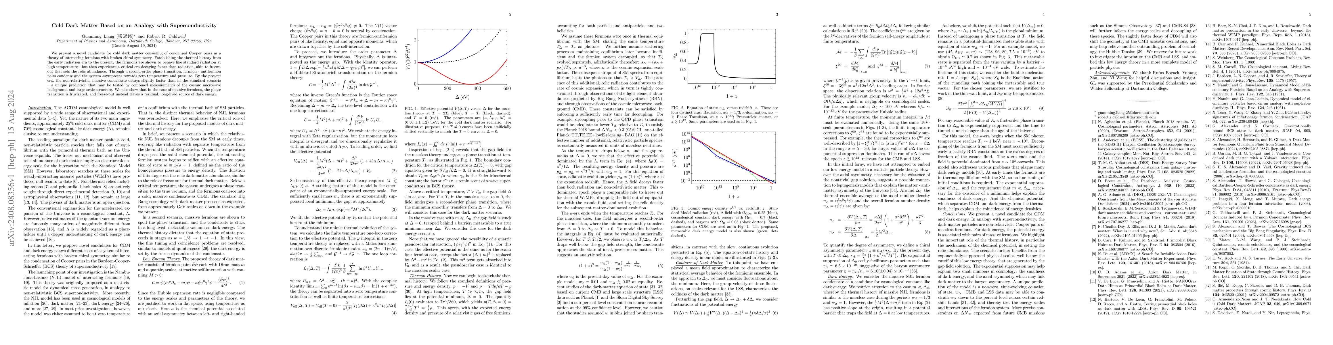 Thumbnail for Cold Dark Matter Based on an Analogy with Superconductivity