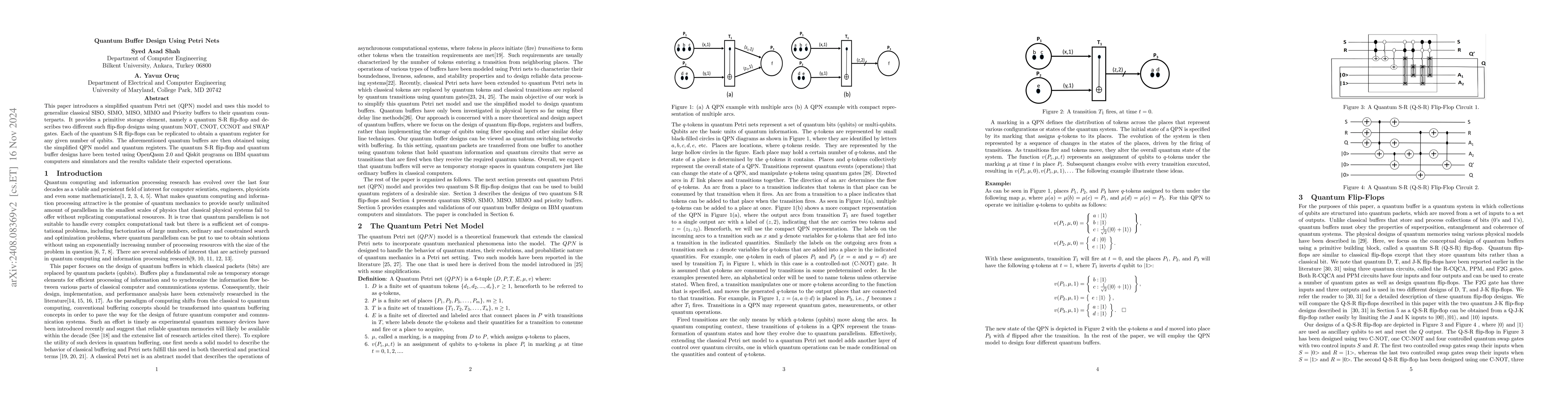 Thumbnail for Quantum Buffer Design Using Petri Nets