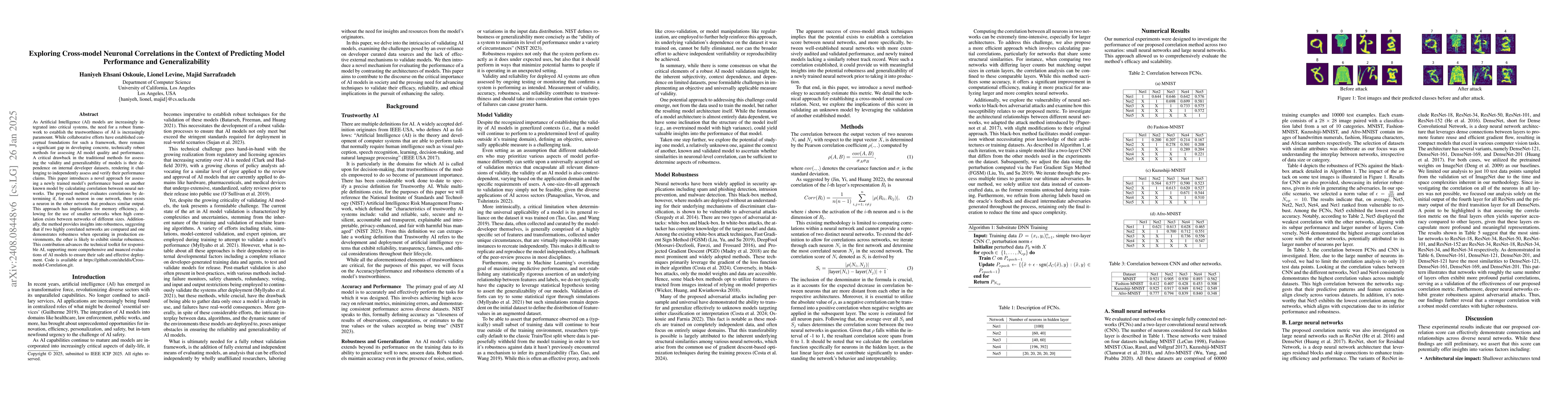 Thumbnail for Exploring Cross-model Neuronal Correlations in the Context of Predicting
  Model Performance and Generalizability