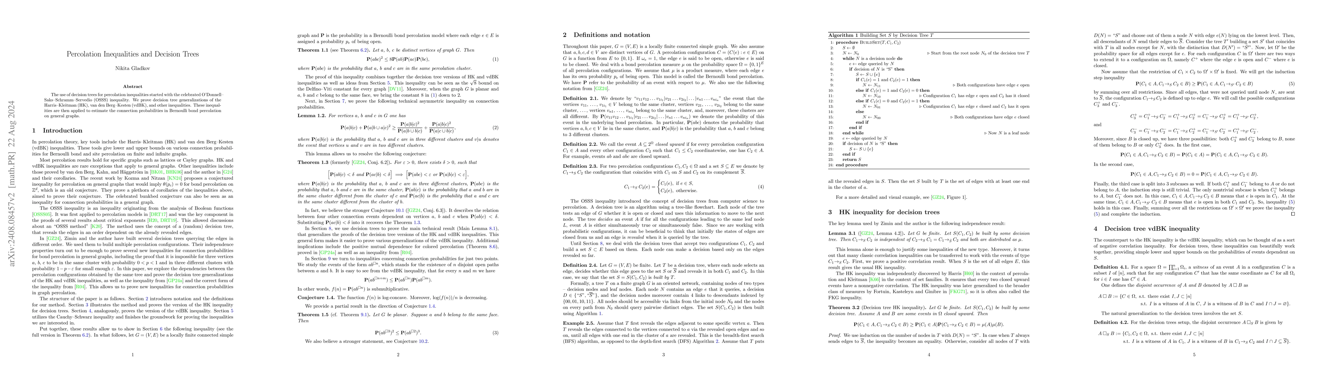 Thumbnail for Percolation Inequalities and Decision Trees