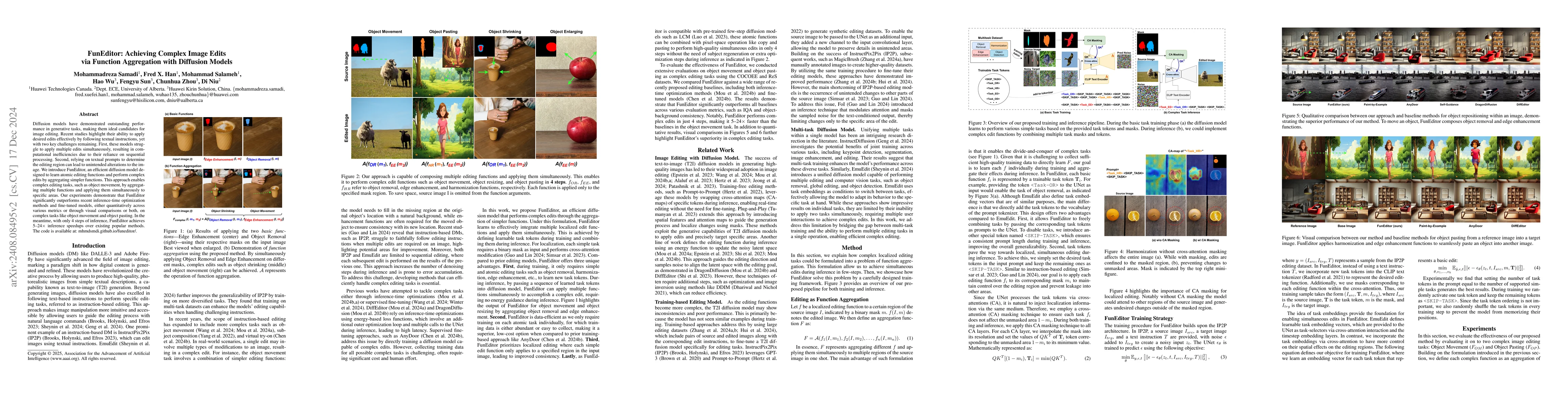 Thumbnail for Achieving Complex Image Edits via Function Aggregation with Diffusion
  Models