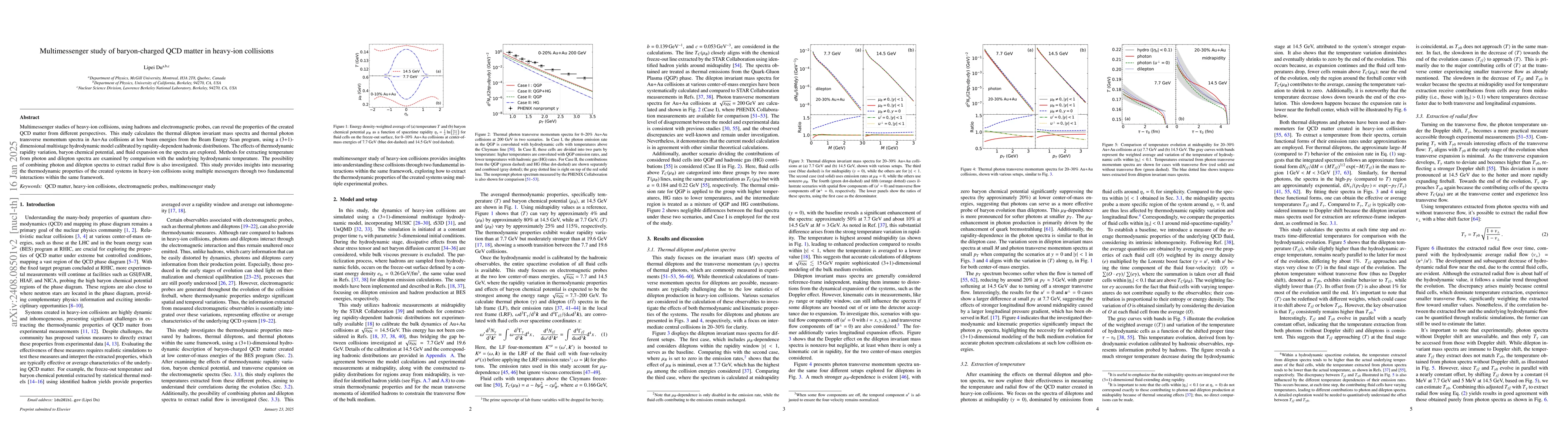 Thumbnail for Multimessenger study of baryon-charged QCD matter in heavy-ion
  collisions