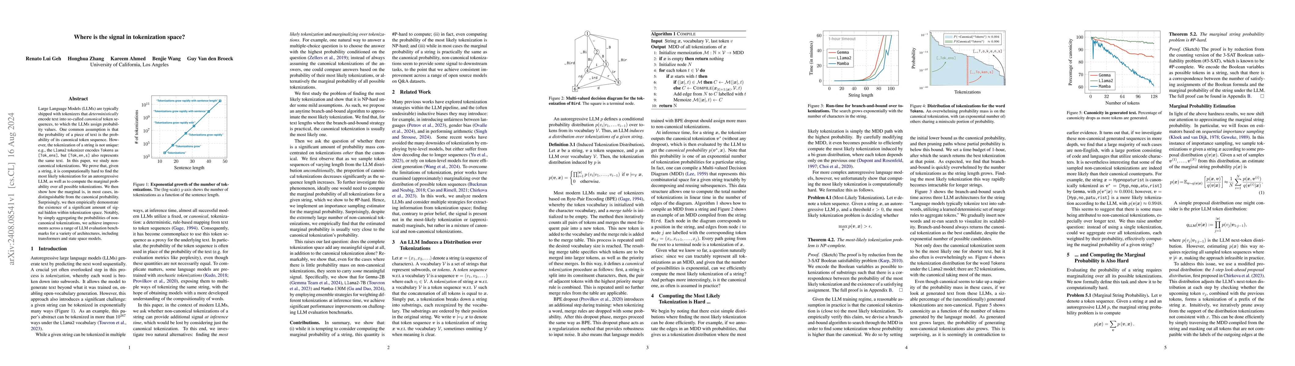 Thumbnail for Where is the signal in tokenization space?