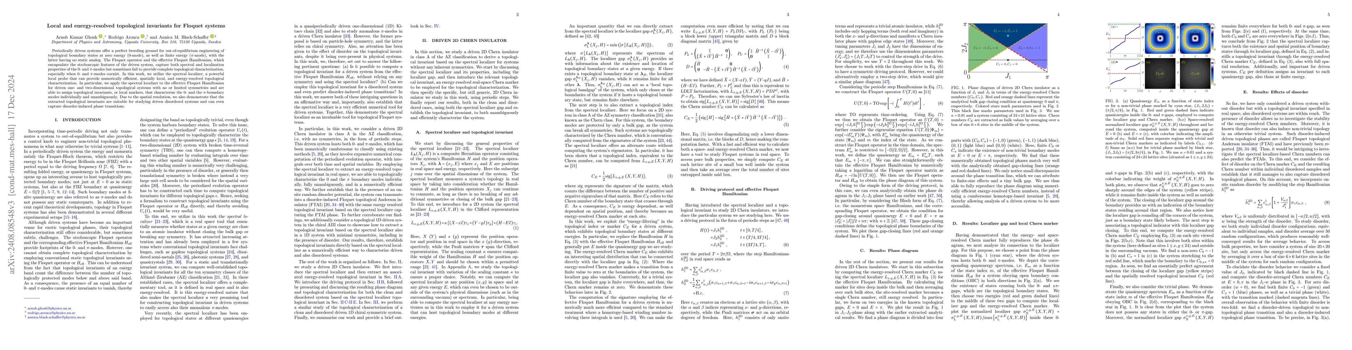 Thumbnail for Local and energy-resolved topological invariants for Floquet systems