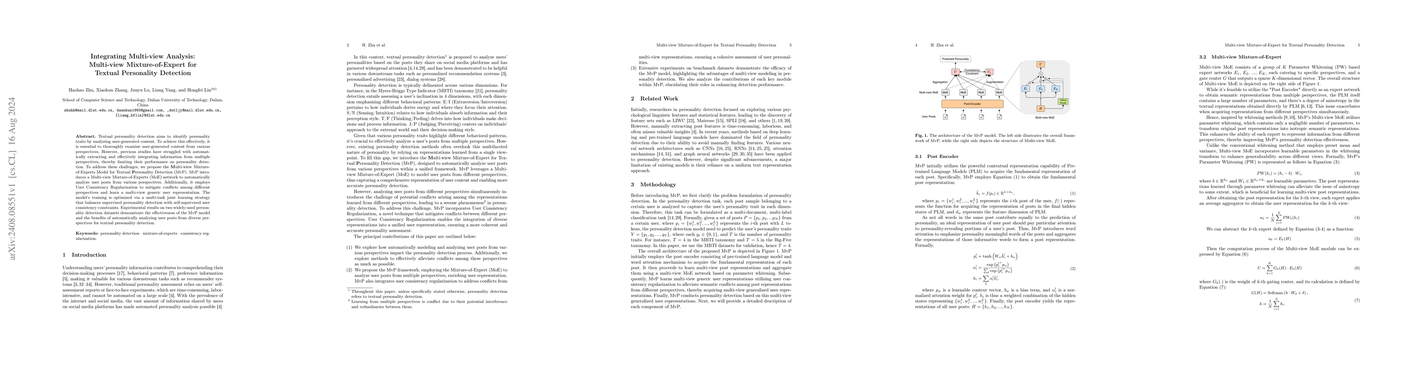Thumbnail for Integrating Multi-view Analysis: Multi-view Mixture-of-Expert for
  Textual Personality Detection
