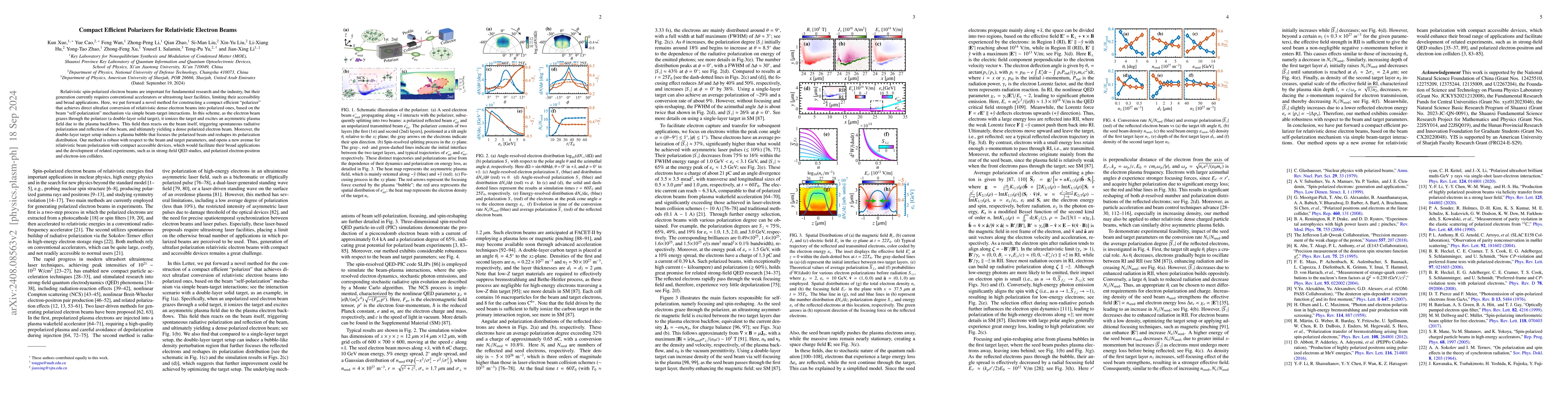 Thumbnail for Compact Efficient Polarizers for Relativistic Electron Beams