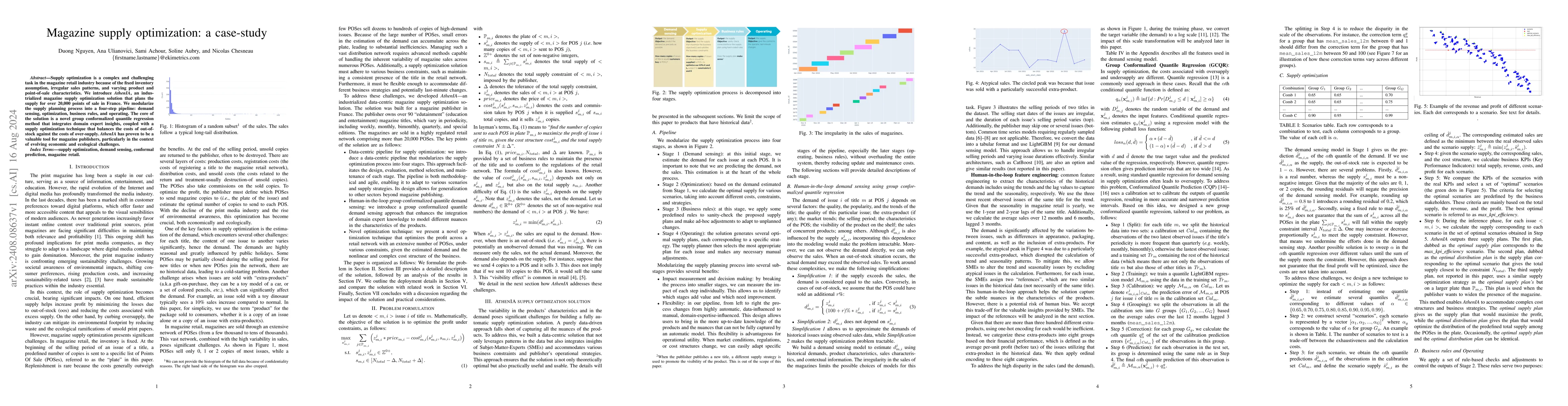Thumbnail for Magazine Supply Optimization: a Case-study