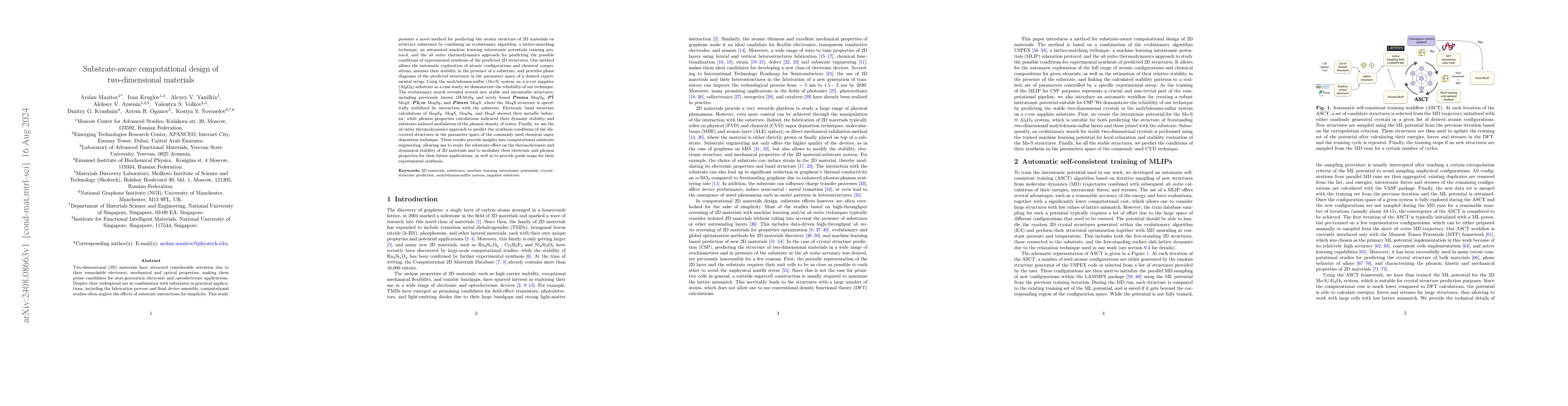 Thumbnail for Substrate-aware computational design of two-dimensional materials