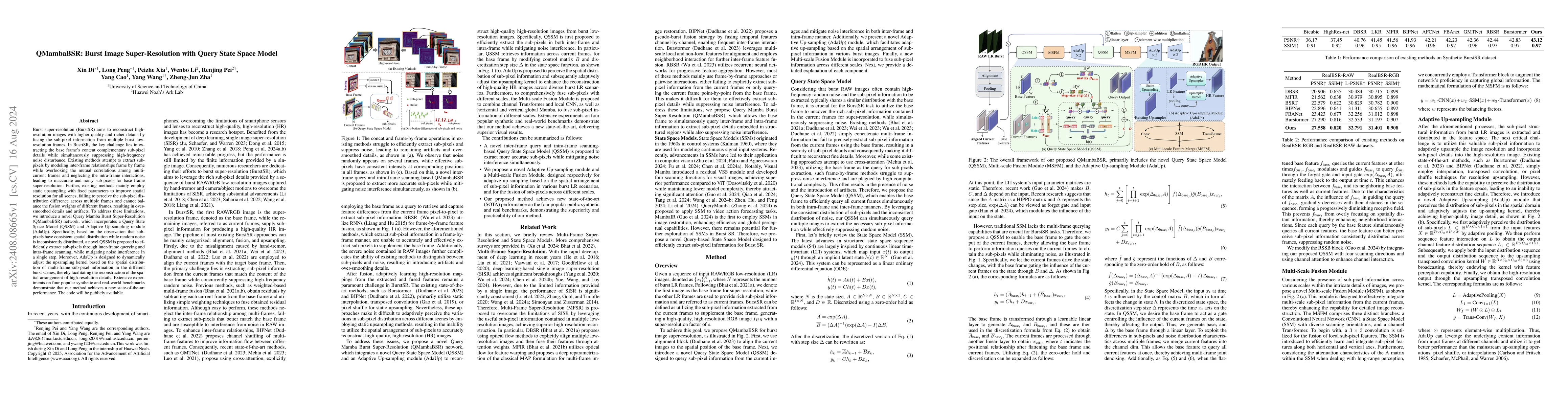 Thumbnail for QMambaBSR: Burst Image Super-Resolution with Query State Space Model