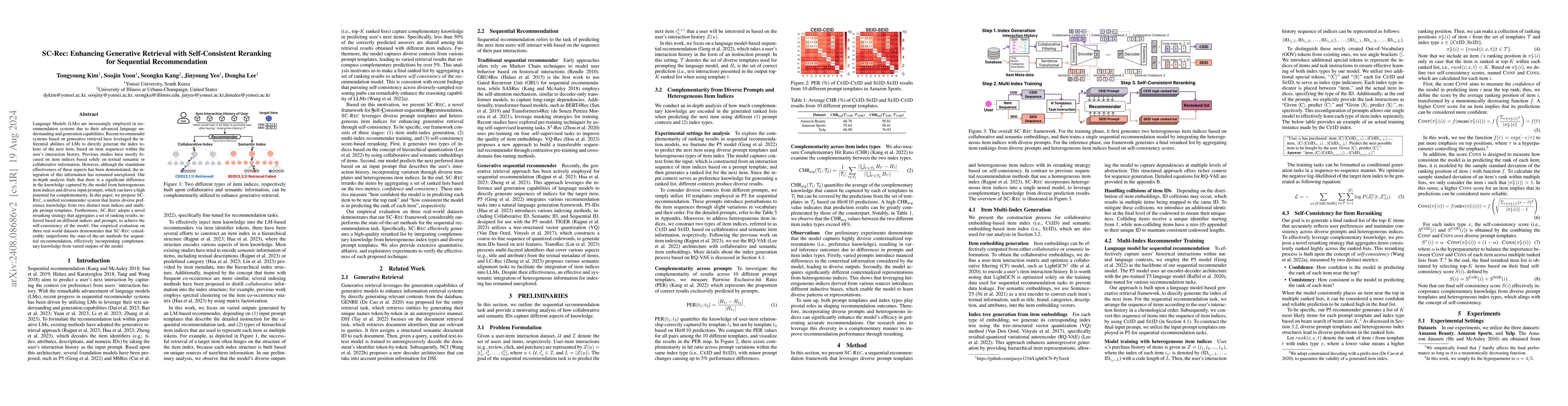 Thumbnail for SC-Rec: Enhancing Generative Retrieval with Self-Consistent Reranking
  for Sequential Recommendation