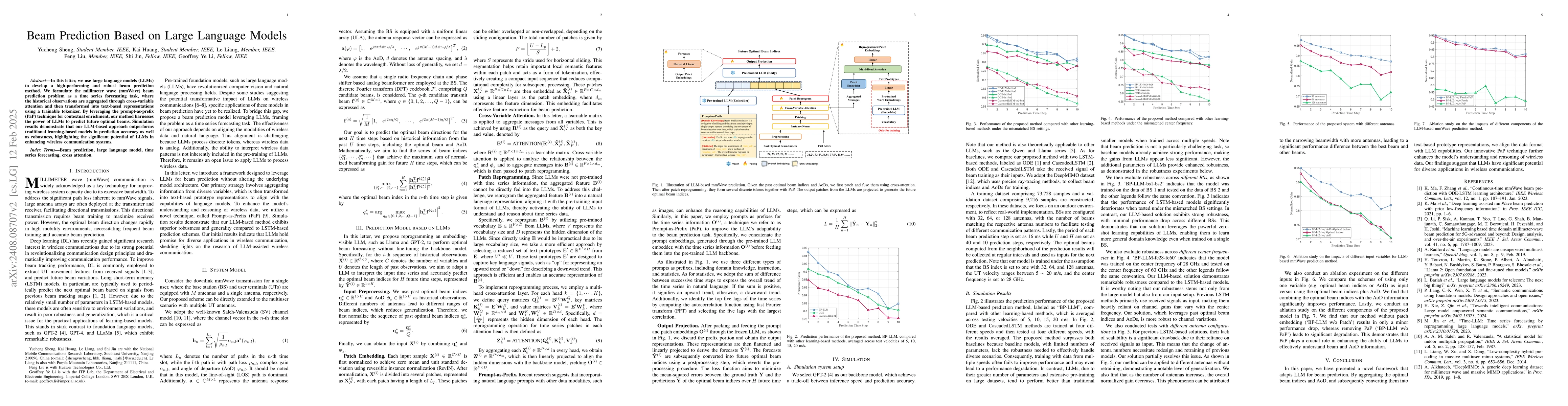 Thumbnail for Beam Prediction based on Large Language Models