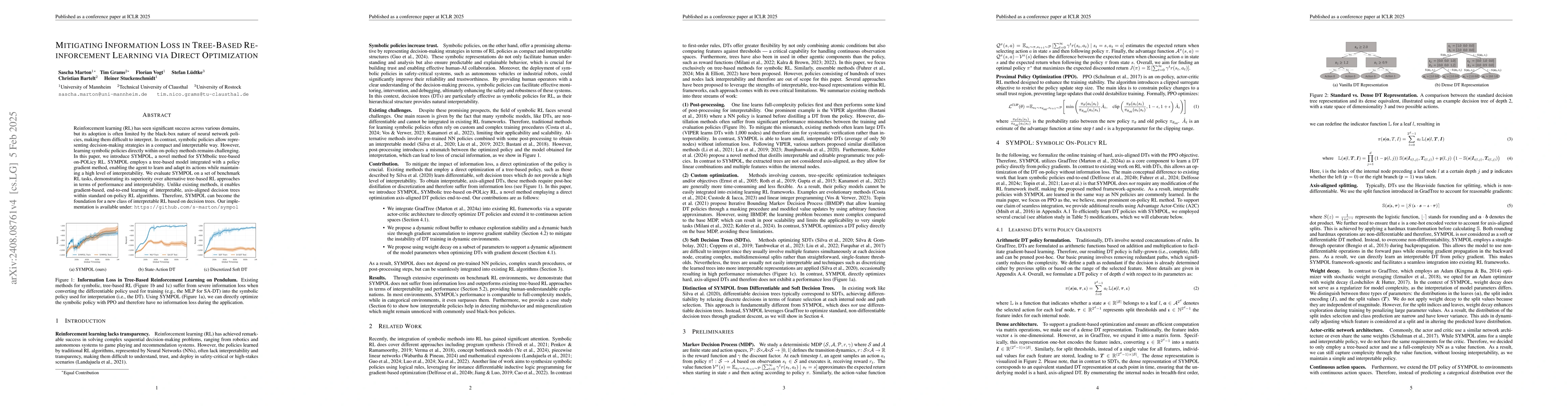 Thumbnail for SYMPOL: Symbolic Tree-Based On-Policy Reinforcement Learning