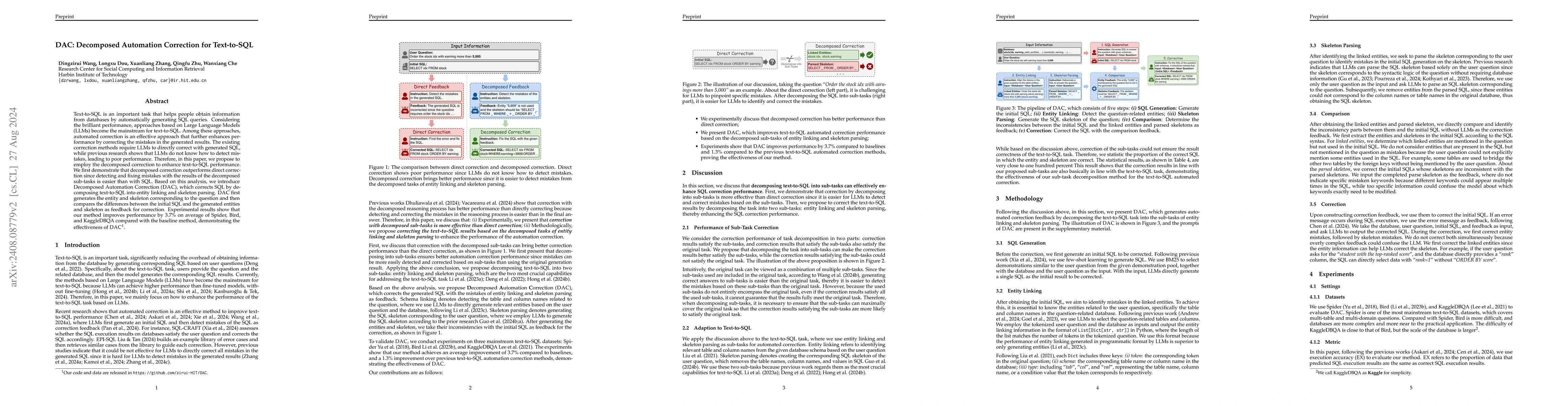 Thumbnail for DAC: Decomposed Automation Correction for Text-to-SQL