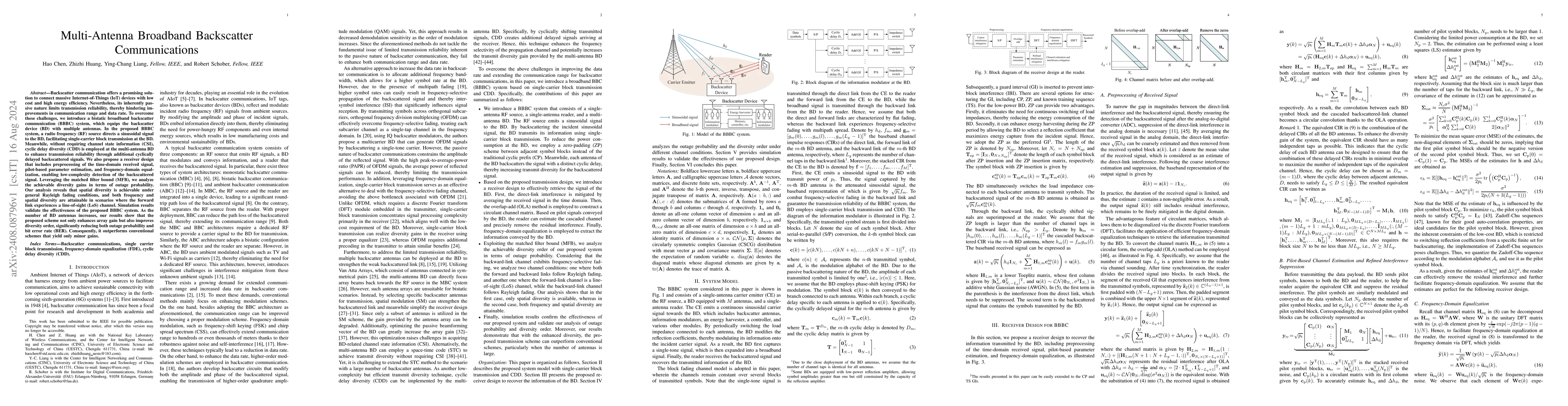 Thumbnail for Multi-Antenna Broadband Backscatter Communications