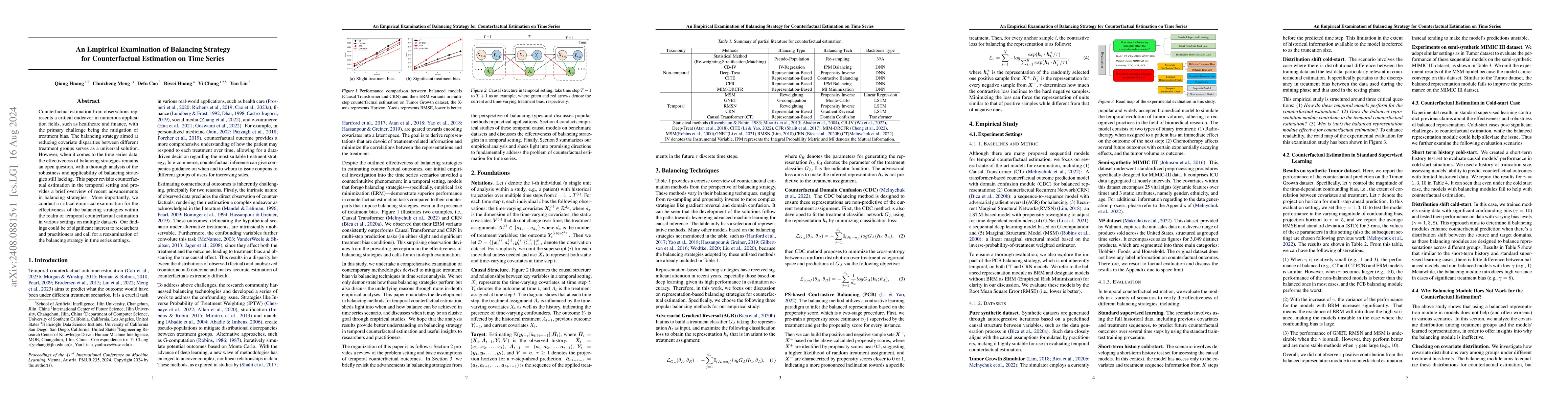 Thumbnail for An Empirical Examination of Balancing Strategy for Counterfactual
  Estimation on Time Series