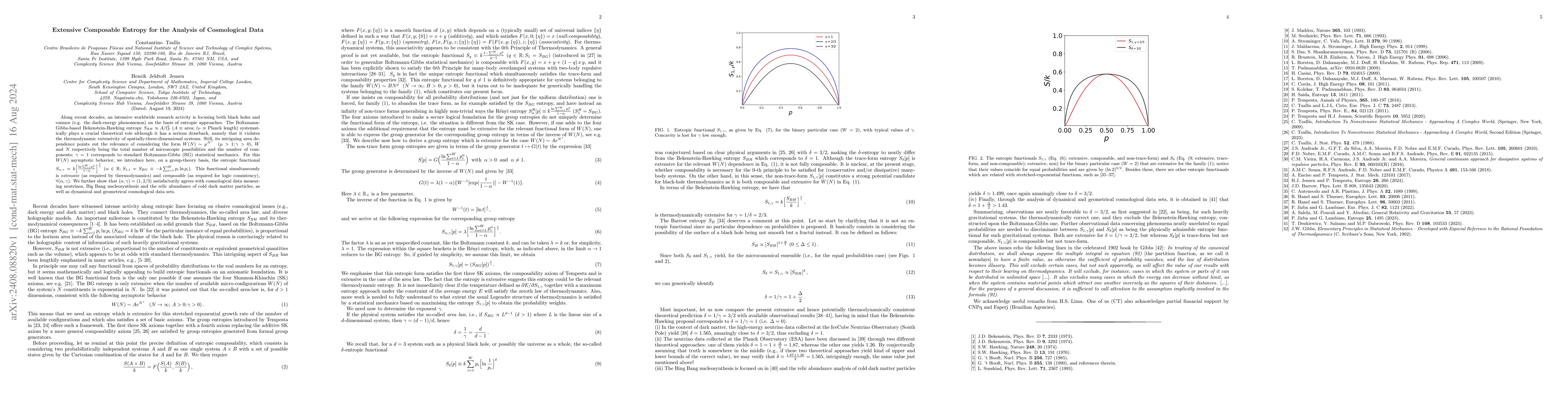 Thumbnail for Extensive Composable Entropy for the Analysis of Cosmological Data
