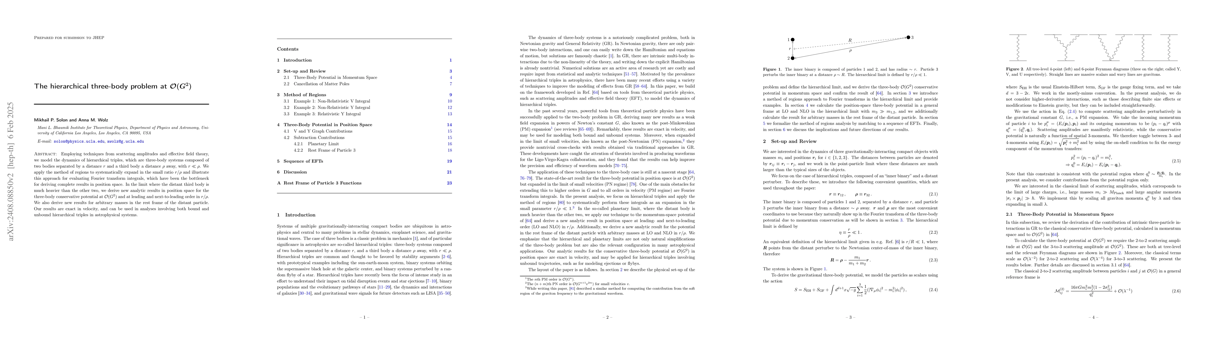 Thumbnail for The Hierarchical Three-Body Problem at $\mathcal{O} (G^2)$