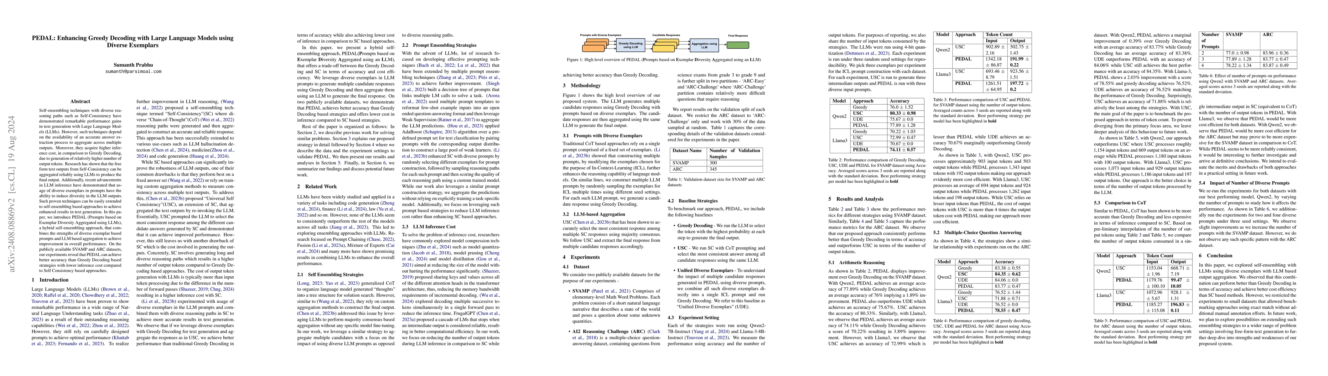 Thumbnail for PEDAL: Enhancing Greedy Decoding with Large Language Models using
  Diverse Exemplars
