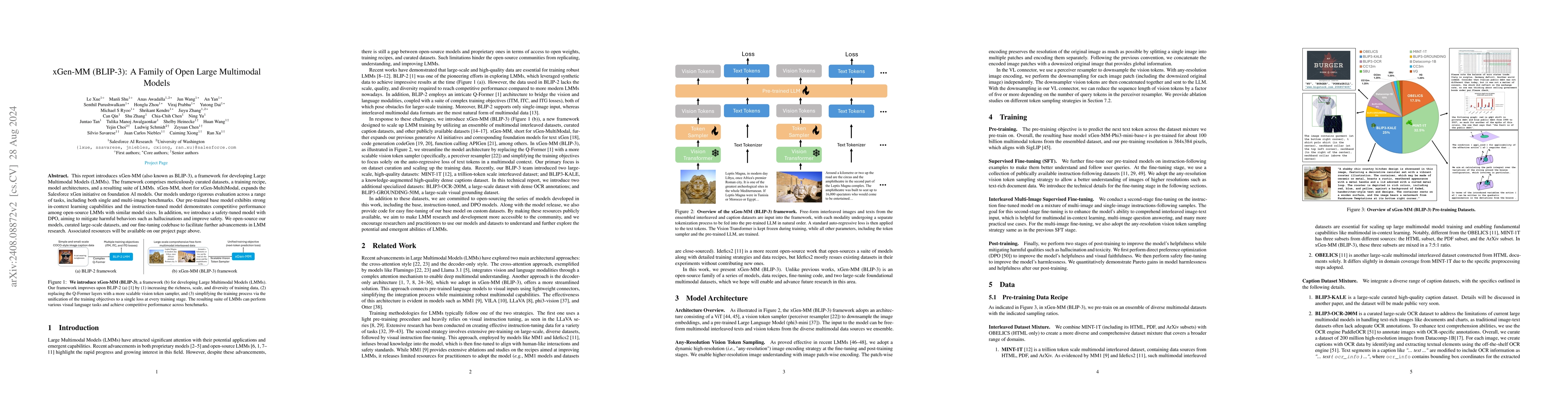 Thumbnail for xGen-MM (BLIP-3): A Family of Open Large Multimodal Models