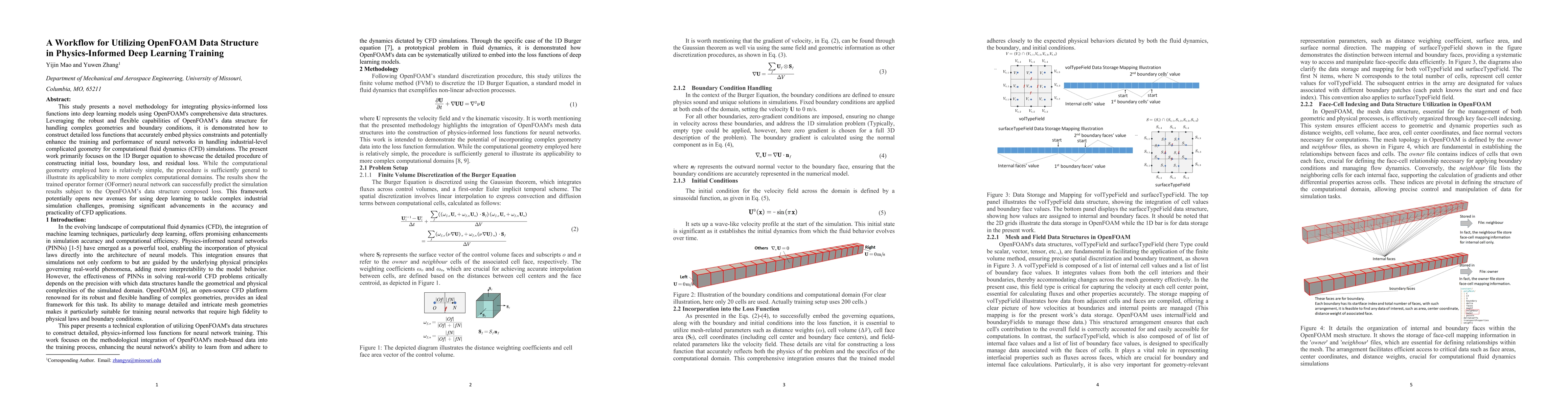 Thumbnail for A Workflow for Utilizing OpenFOAM Data Structure in Physics-Informed
  Deep Learning Training
