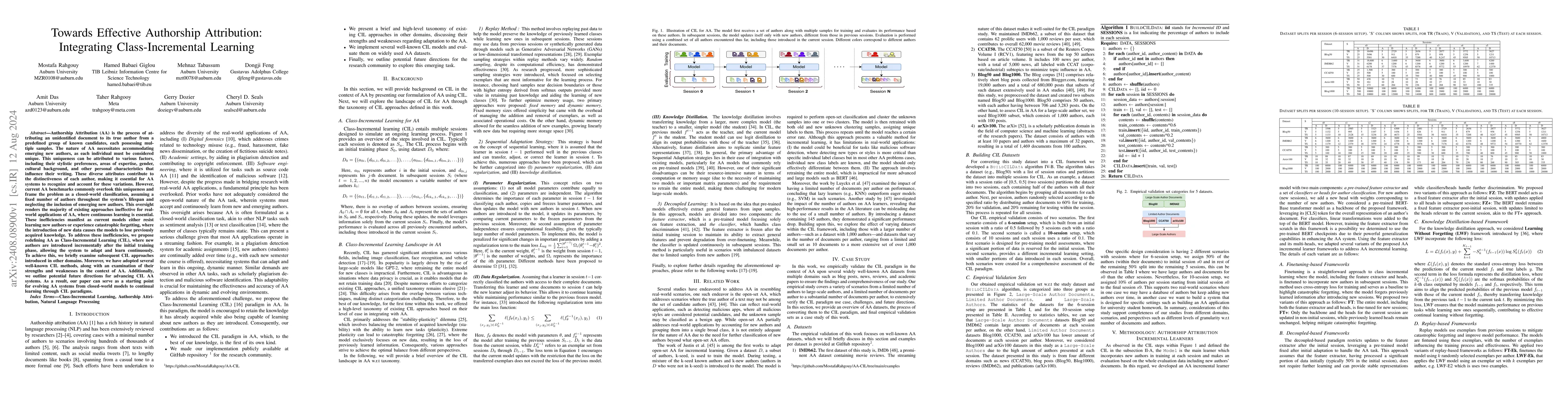 Thumbnail for Towards Effective Authorship Attribution: Integrating Class-Incremental
  Learning