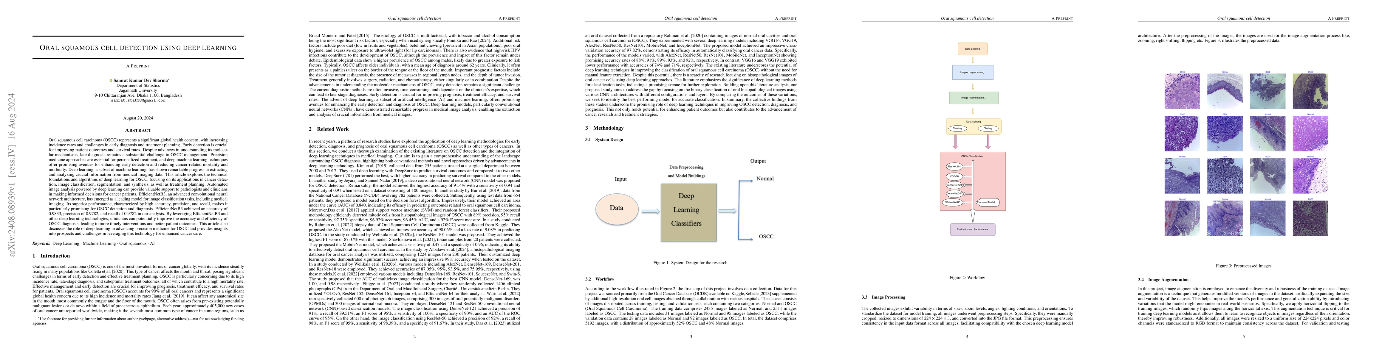 Thumbnail for Oral squamous cell detection using deep learning