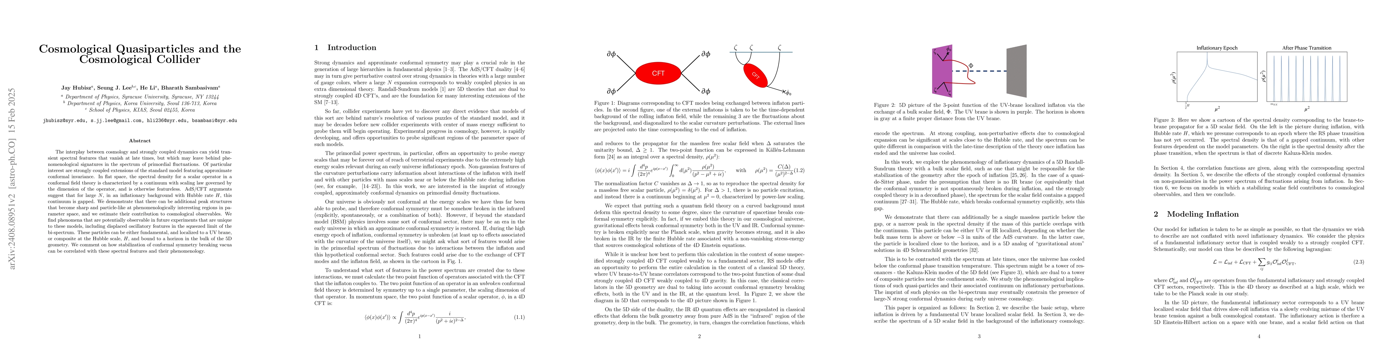 Thumbnail for Cosmological Quasiparticles and the Cosmological Collider