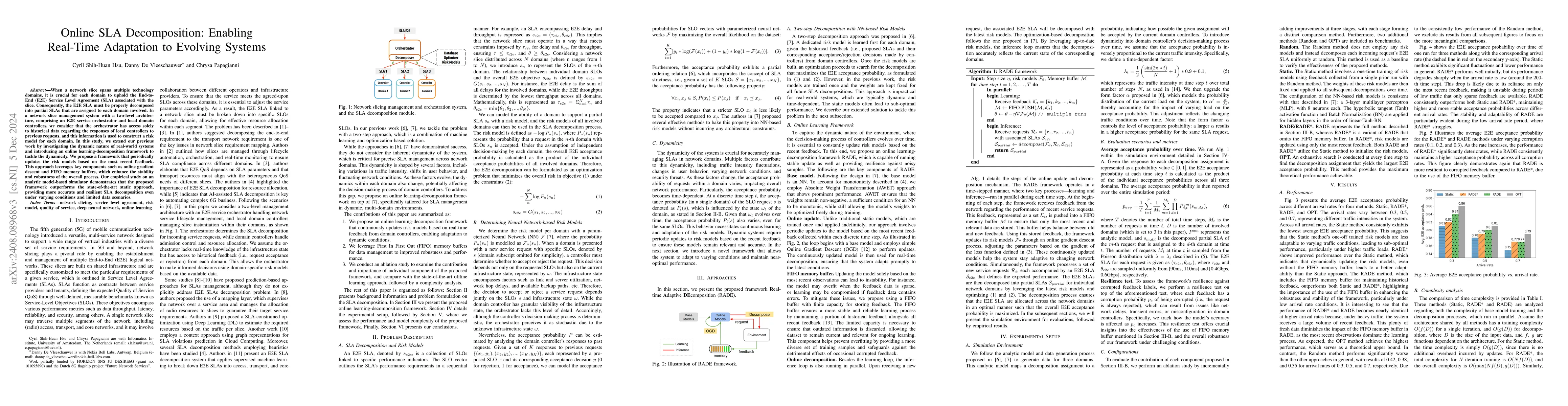 Thumbnail for Online SLA Decomposition: Enabling Real-Time Adaptation to Evolving
  Systems