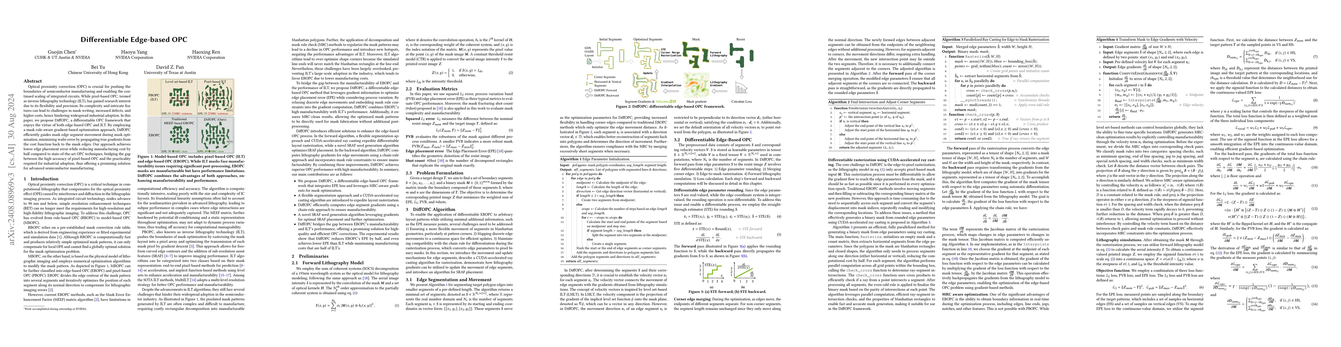 Thumbnail for Differentiable Edge-based OPC