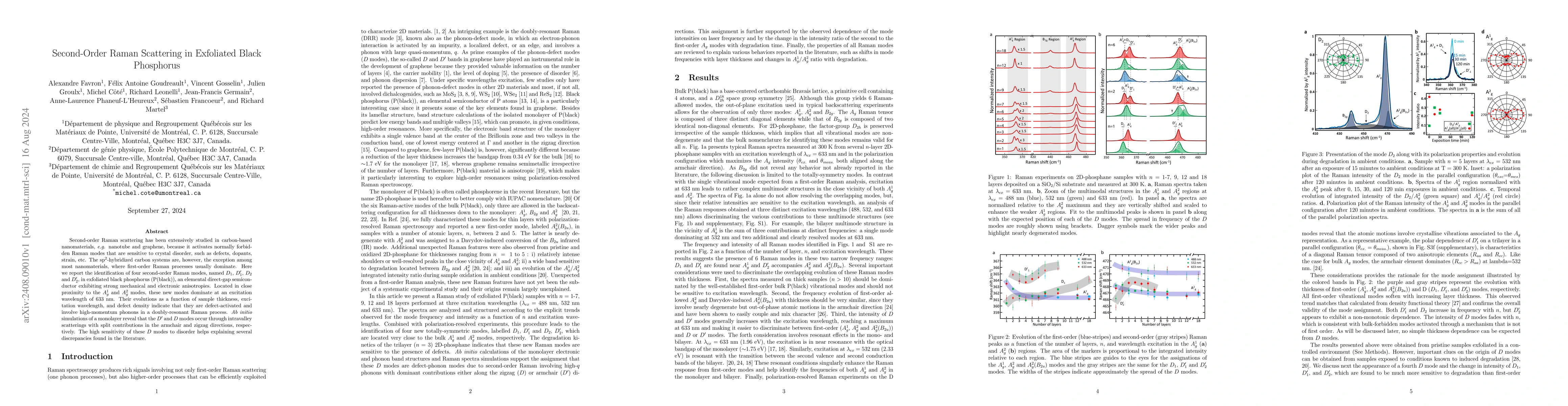 Thumbnail for Second-Order Raman Scattering in Exfoliated Black Phosphorus
