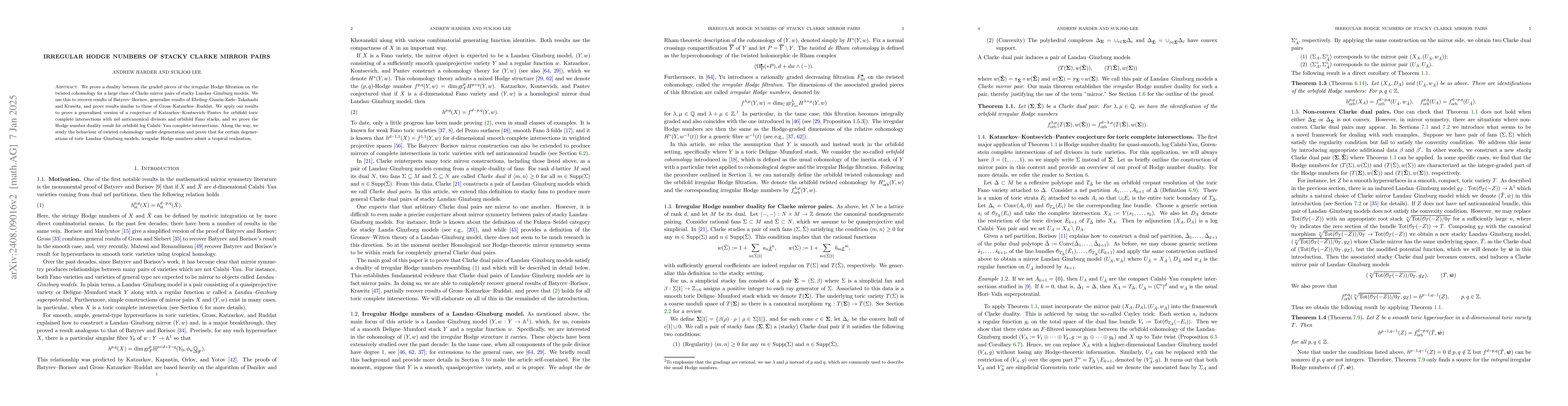 Thumbnail for Topological mirror symmetry for Clarke mirror pairs