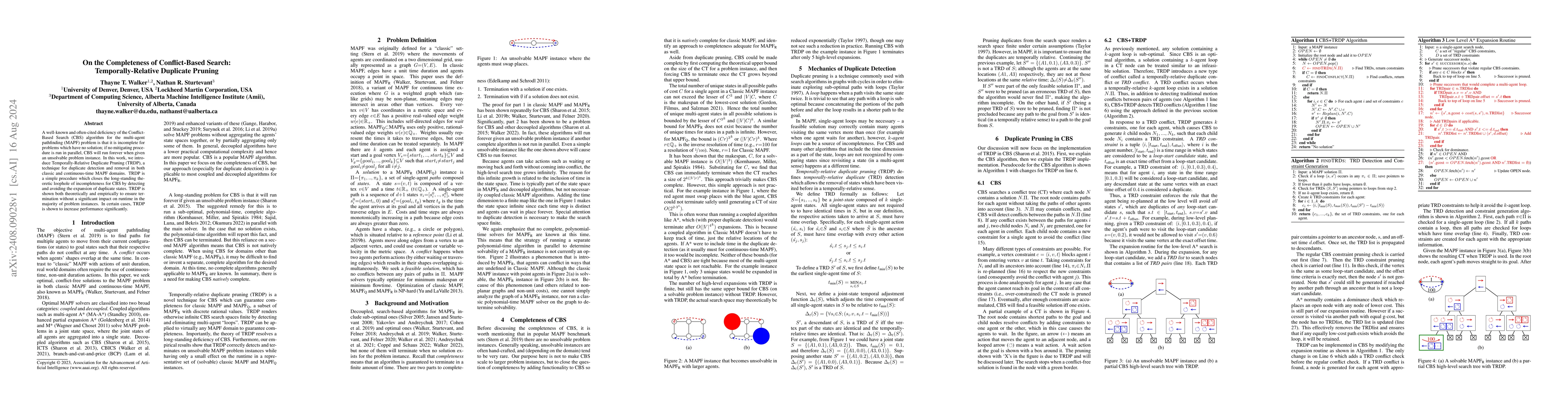 Thumbnail for On the Completeness of Conflict-Based Search: Temporally-Relative
  Duplicate Pruning