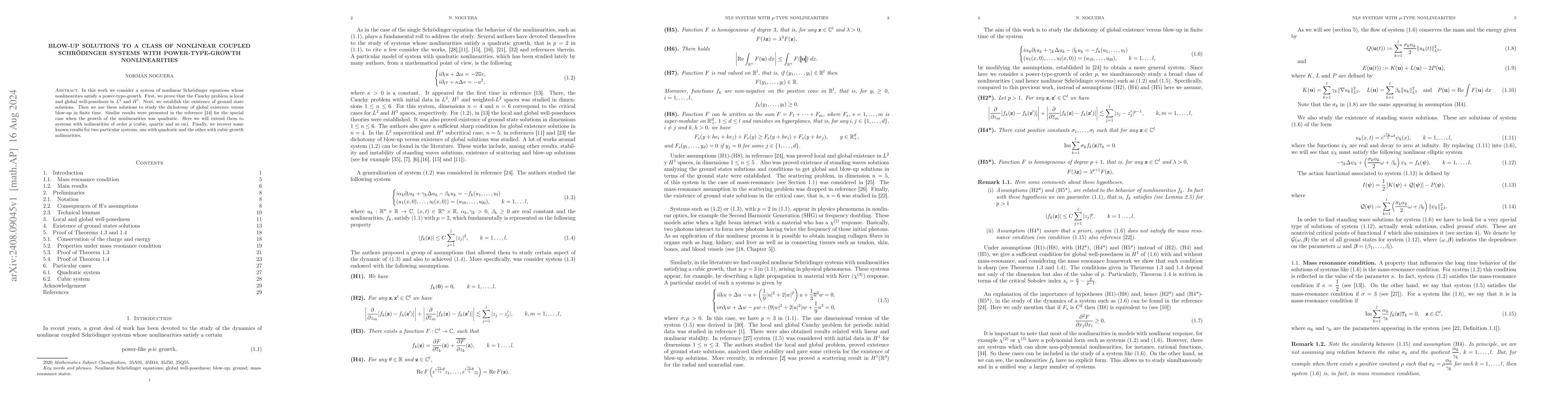 Thumbnail for Blow-up solutions to a class of nonlinear coupled Schrödinger systems
  with power-type-growth nonlinearities
