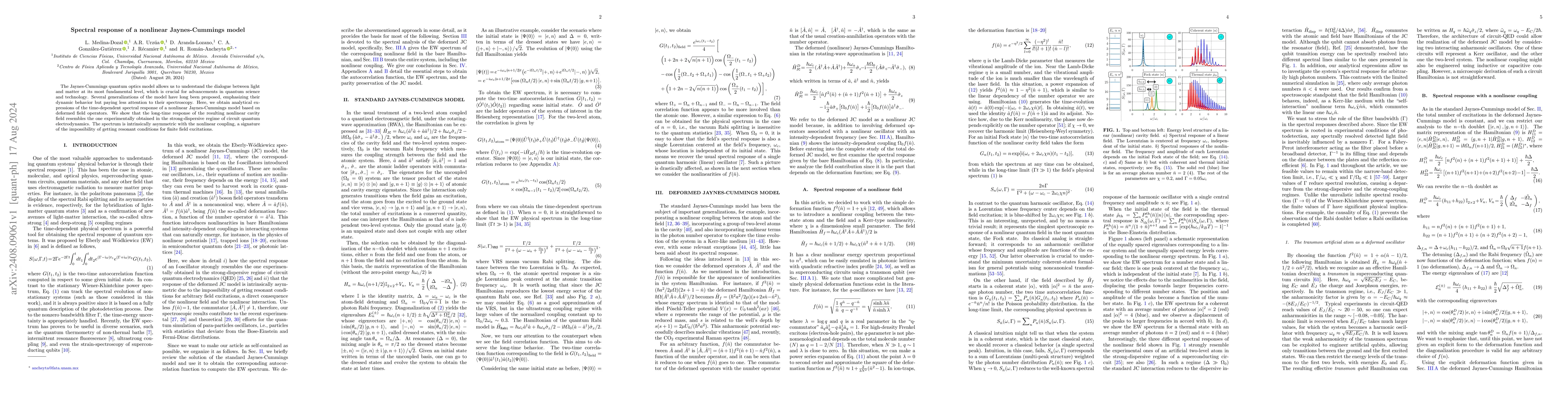 Thumbnail for Spectral response of a nonlinear Jaynes-Cummings model