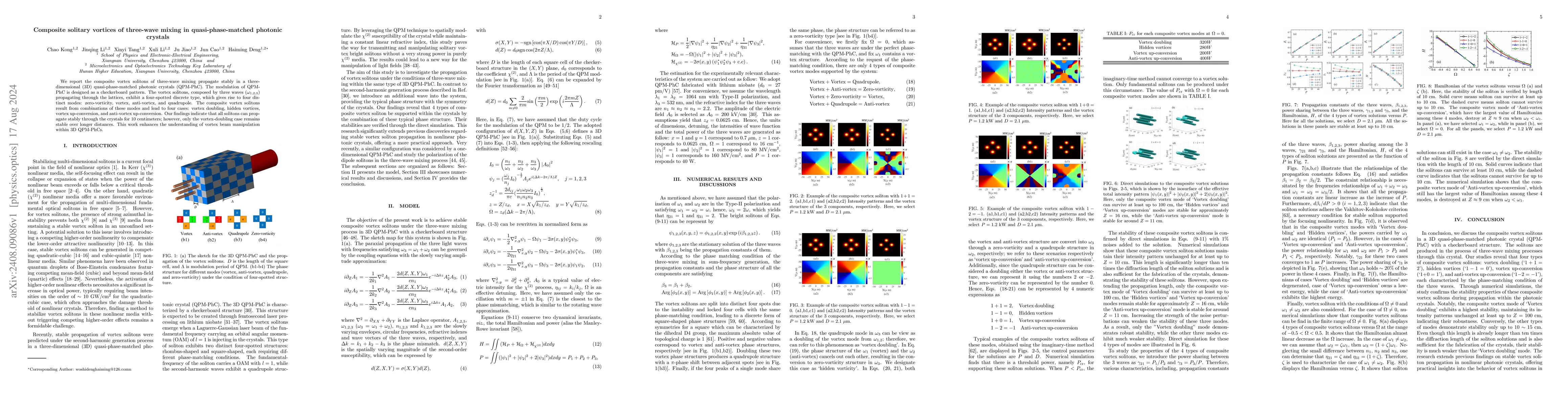 Thumbnail for Composite solitary vortices of three-wave mixing in quasi-phase-matched
  photonic crystals