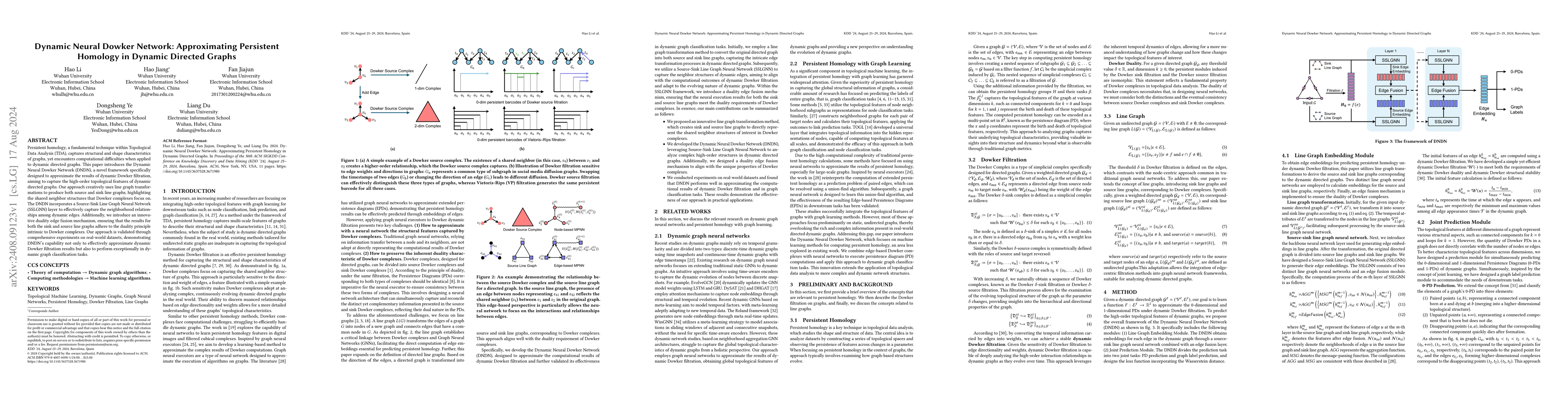 Thumbnail for Dynamic Neural Dowker Network: Approximating Persistent Homology in
  Dynamic Directed Graphs