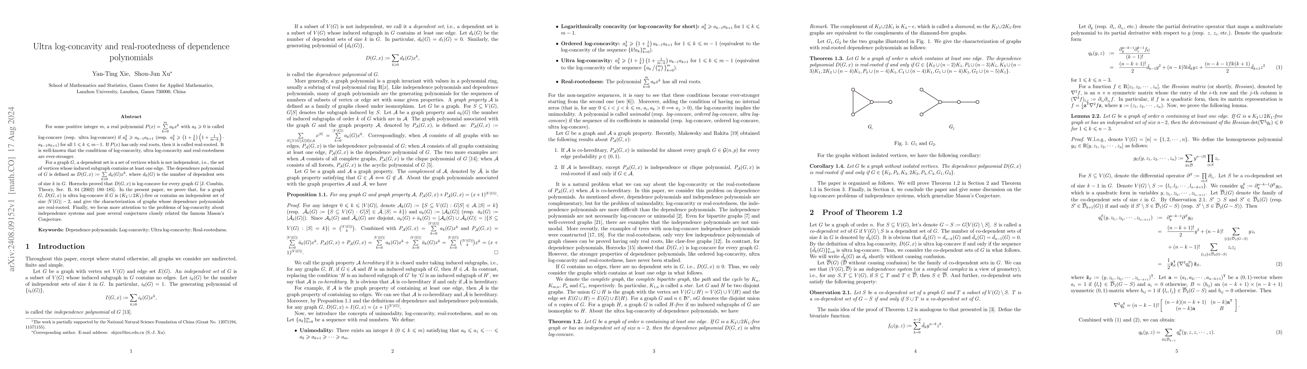Thumbnail for Ultra log-concavity and real-rootedness of dependence polynomials