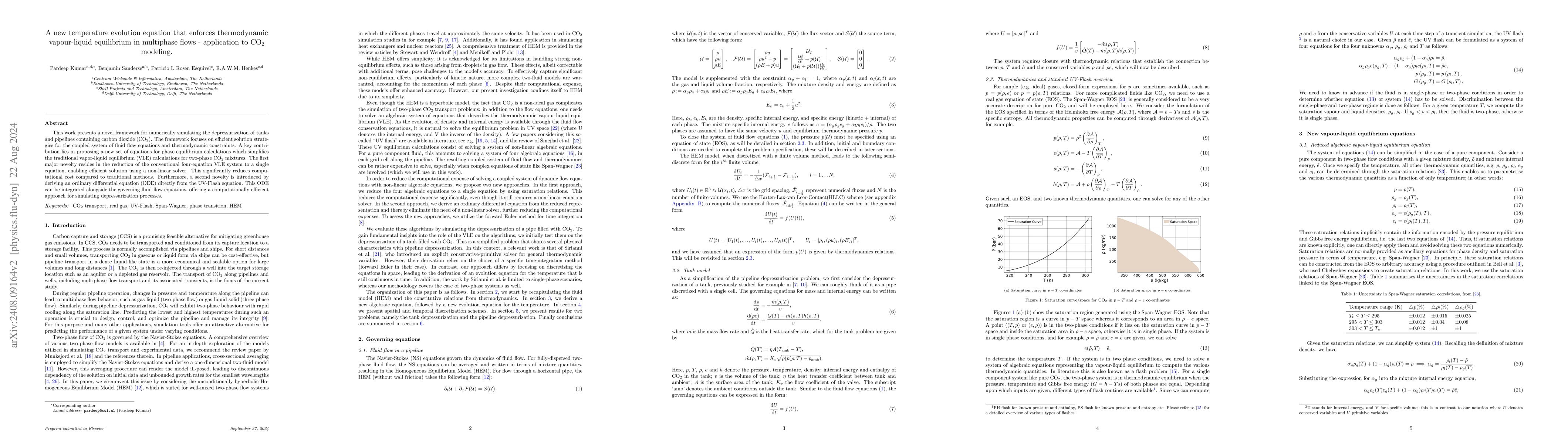 Thumbnail for A new temperature evolution equation that enforces thermodynamic
  vapour-liquid equilibrium in multiphase flows -- application to CO2 modeling