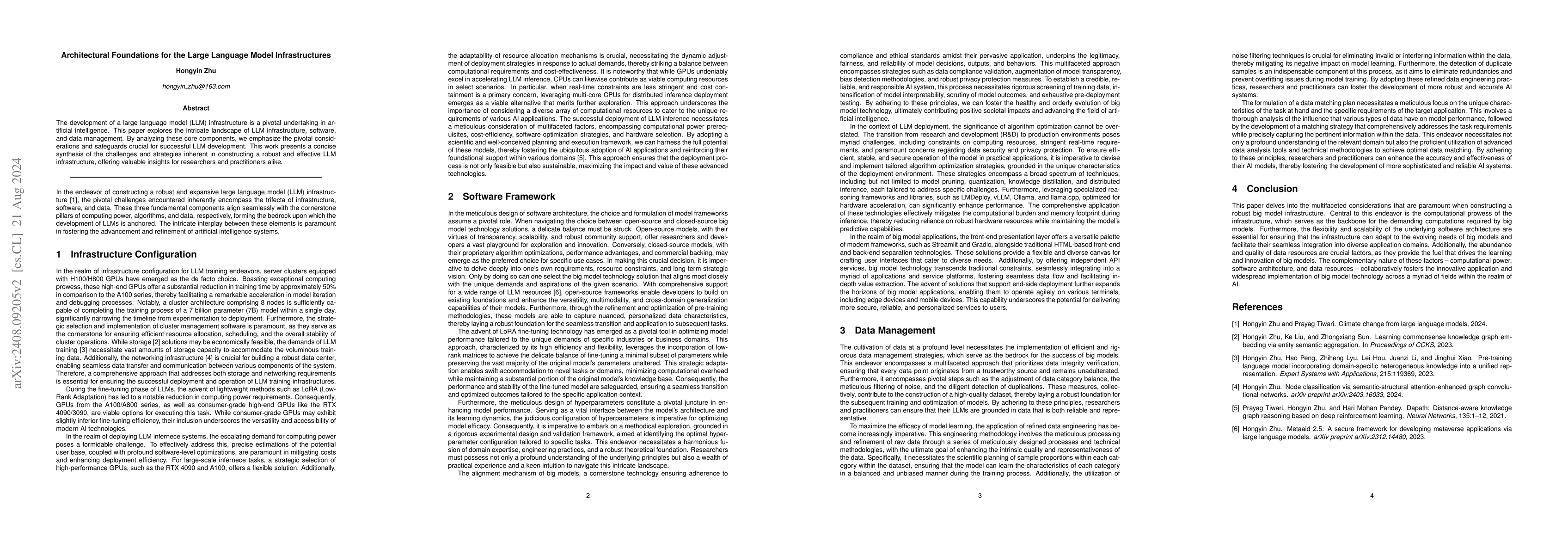 Thumbnail for Architectural Foundations and Strategic Considerations for the Large
  Language Model Infrastructures